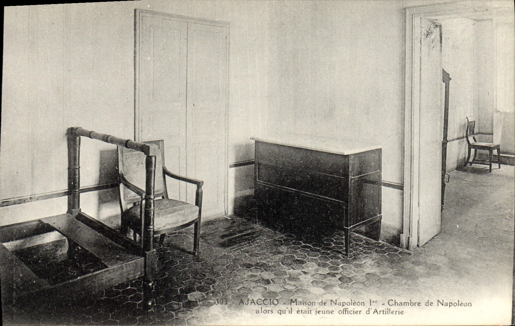 CPA Napoleon 1er Ajaccio Maison Chambre