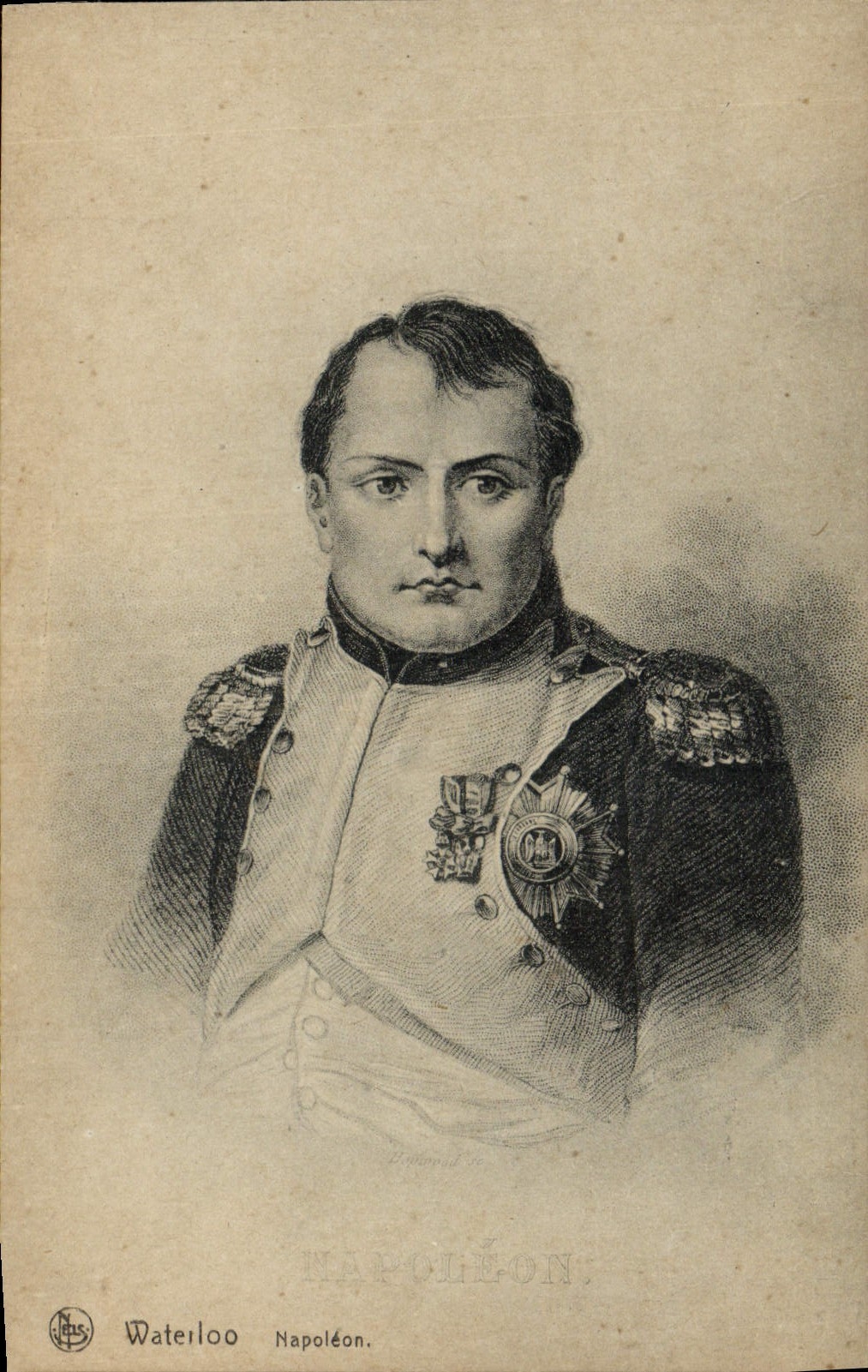 POSTAL Napoleon 1ra Waterloo de la VENDIMIA