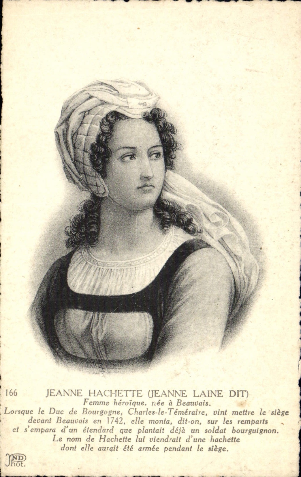 Destral de Jeanne de la POSTAL de la VENDIMIA