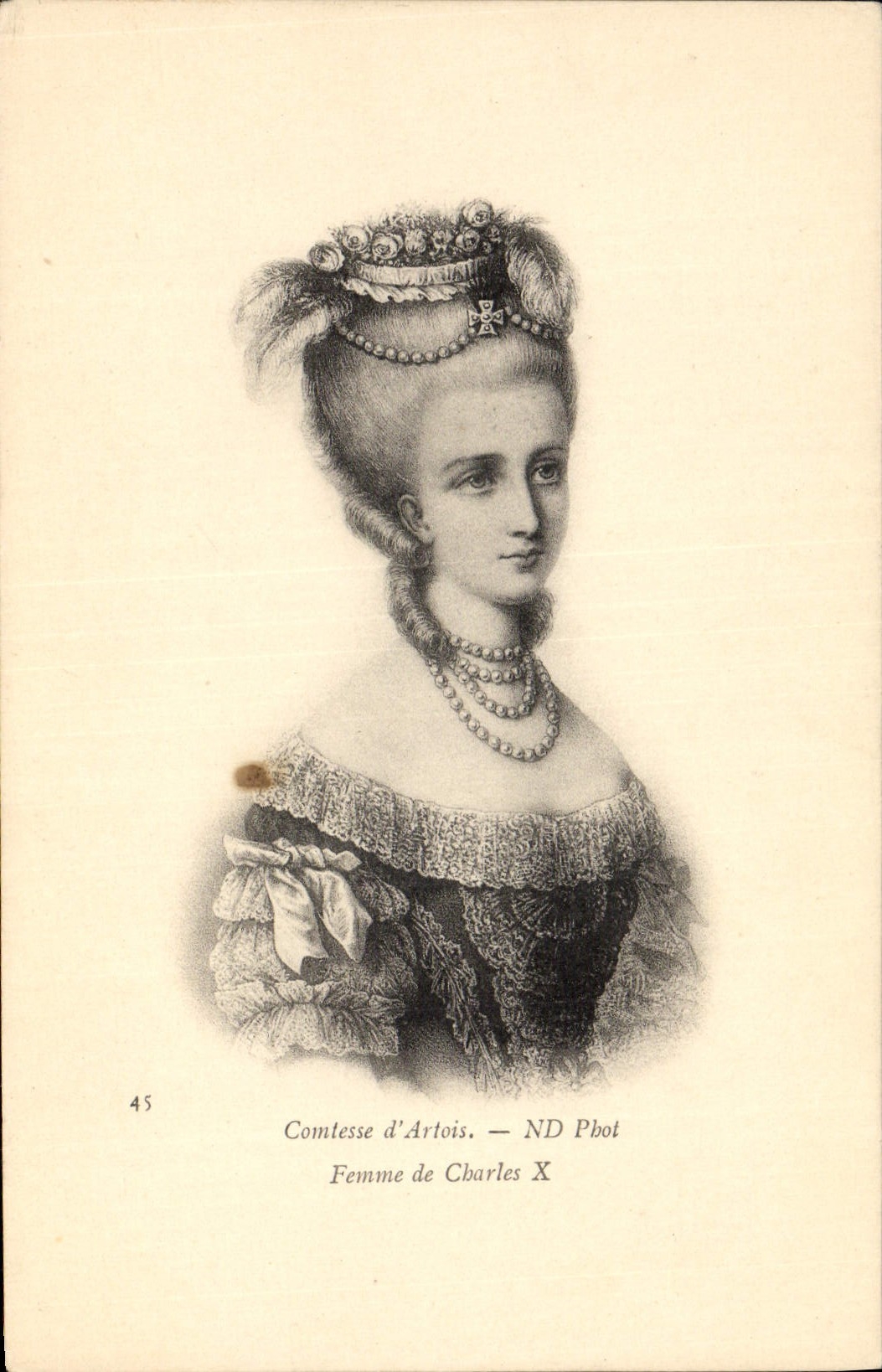 CPA Comtesse d'Artois