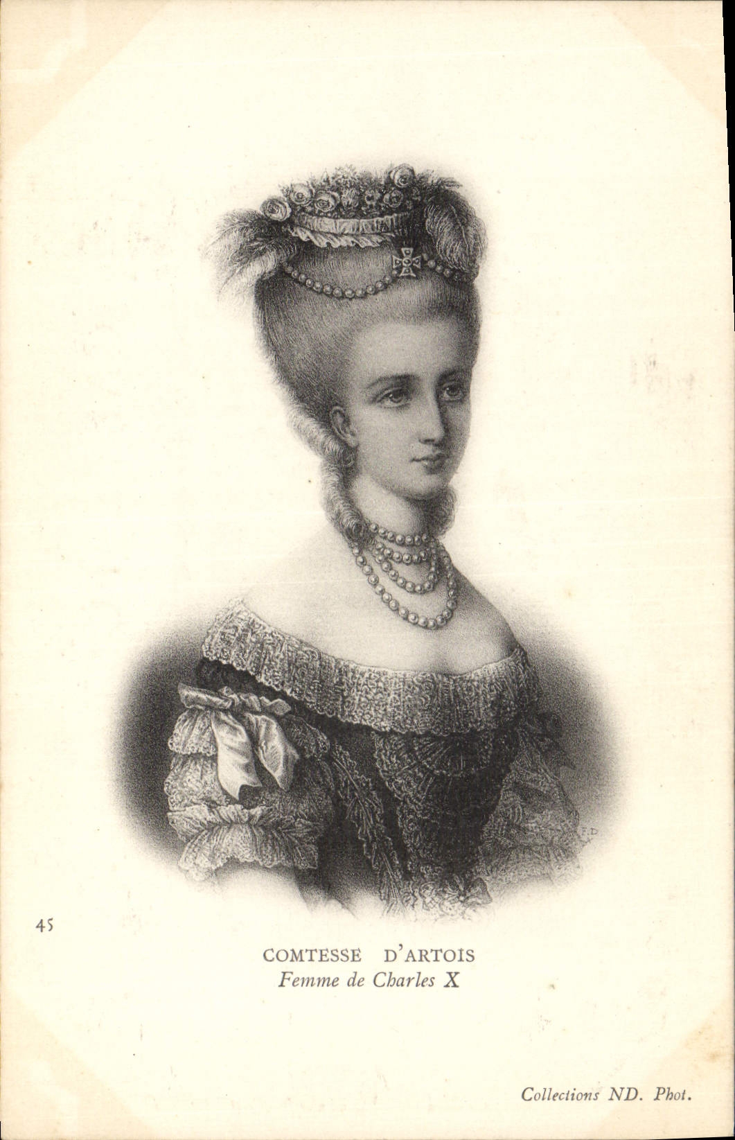 CPA Comtesse d'Artois