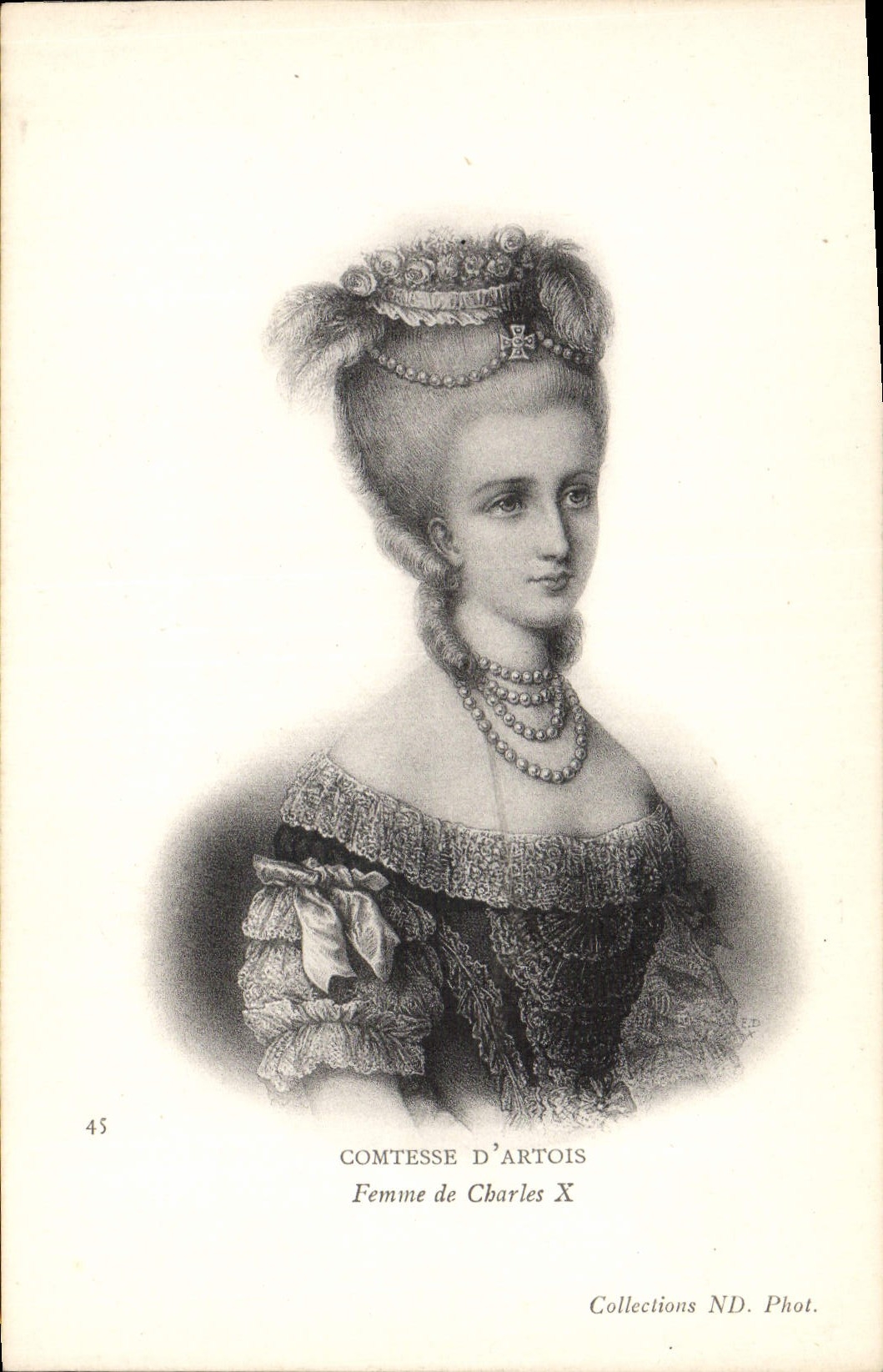 CPA Comtesse d'Artois