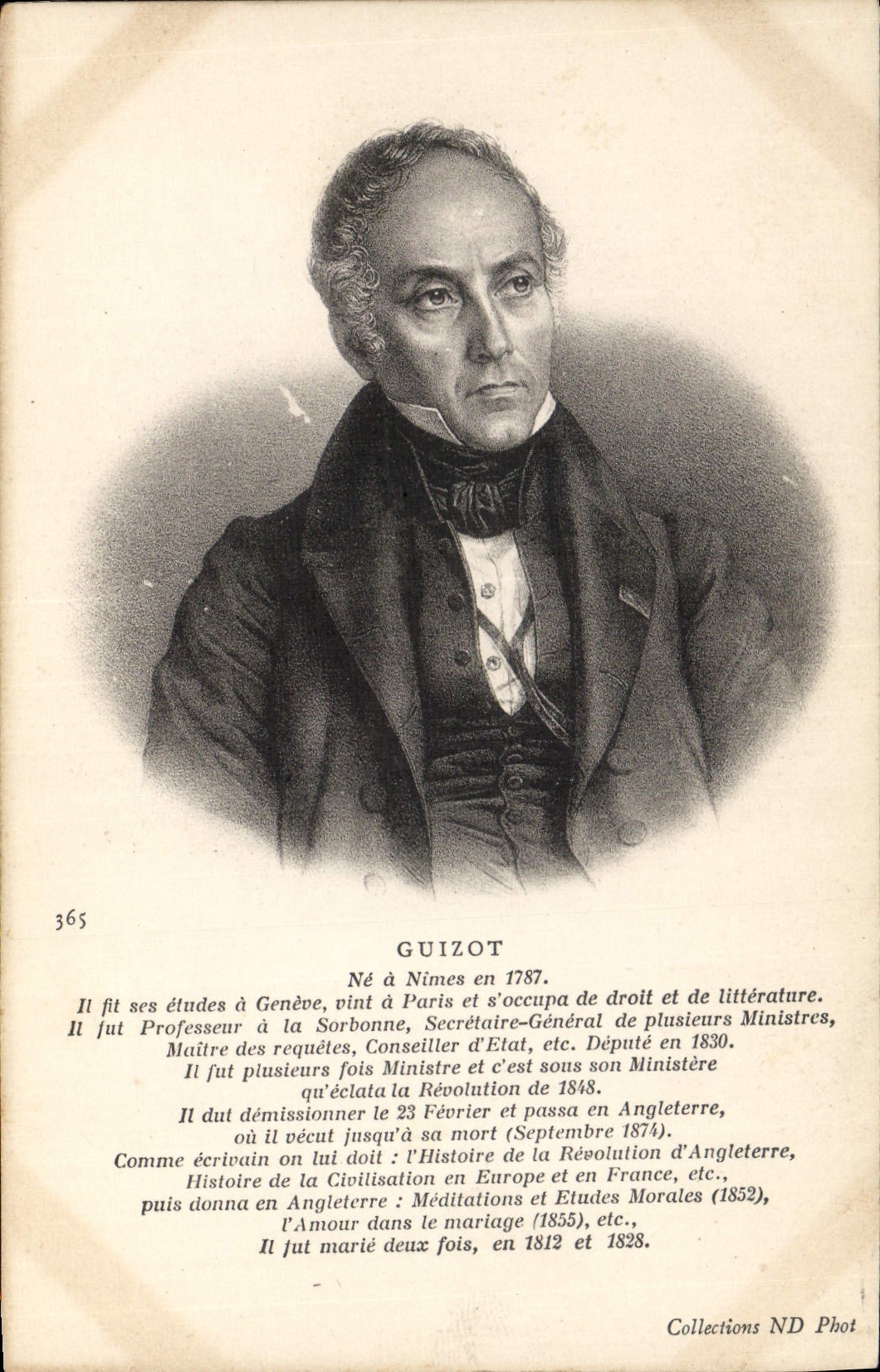 POSTAL Guizot de la VENDIMIA