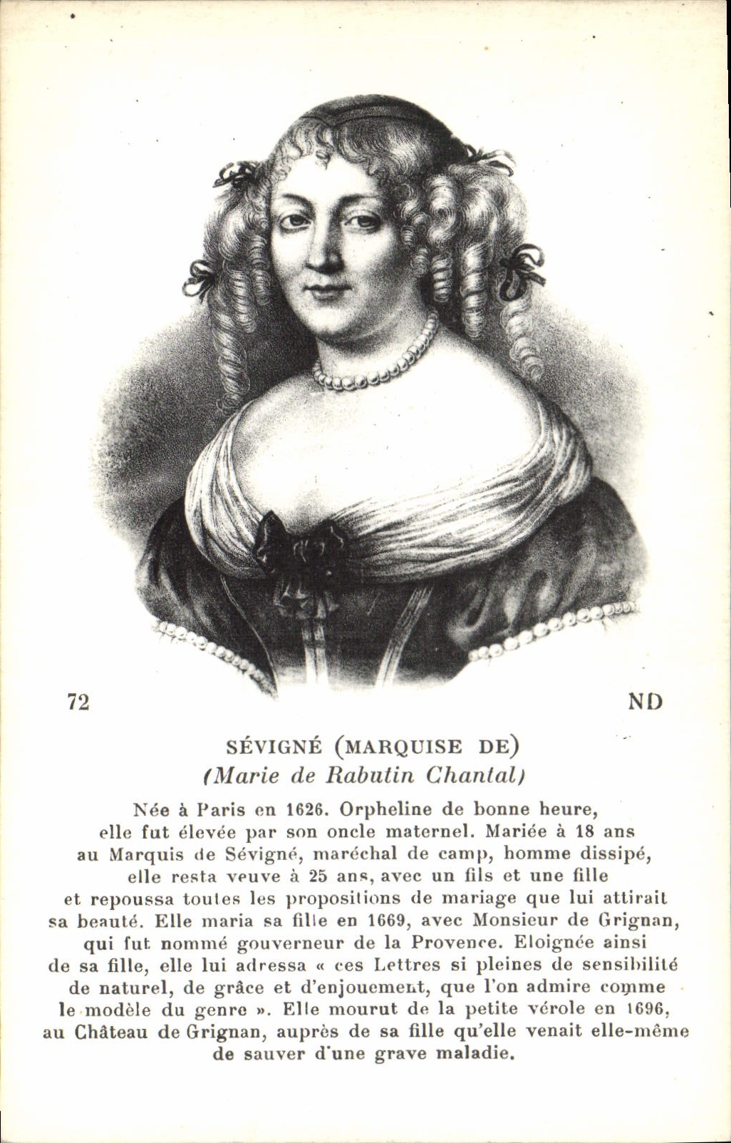 CPA Marquise de Sevigne