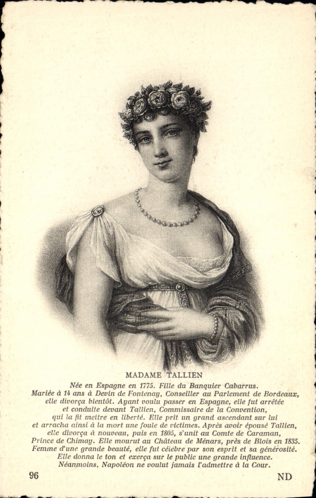 CPA Madame Tallien 