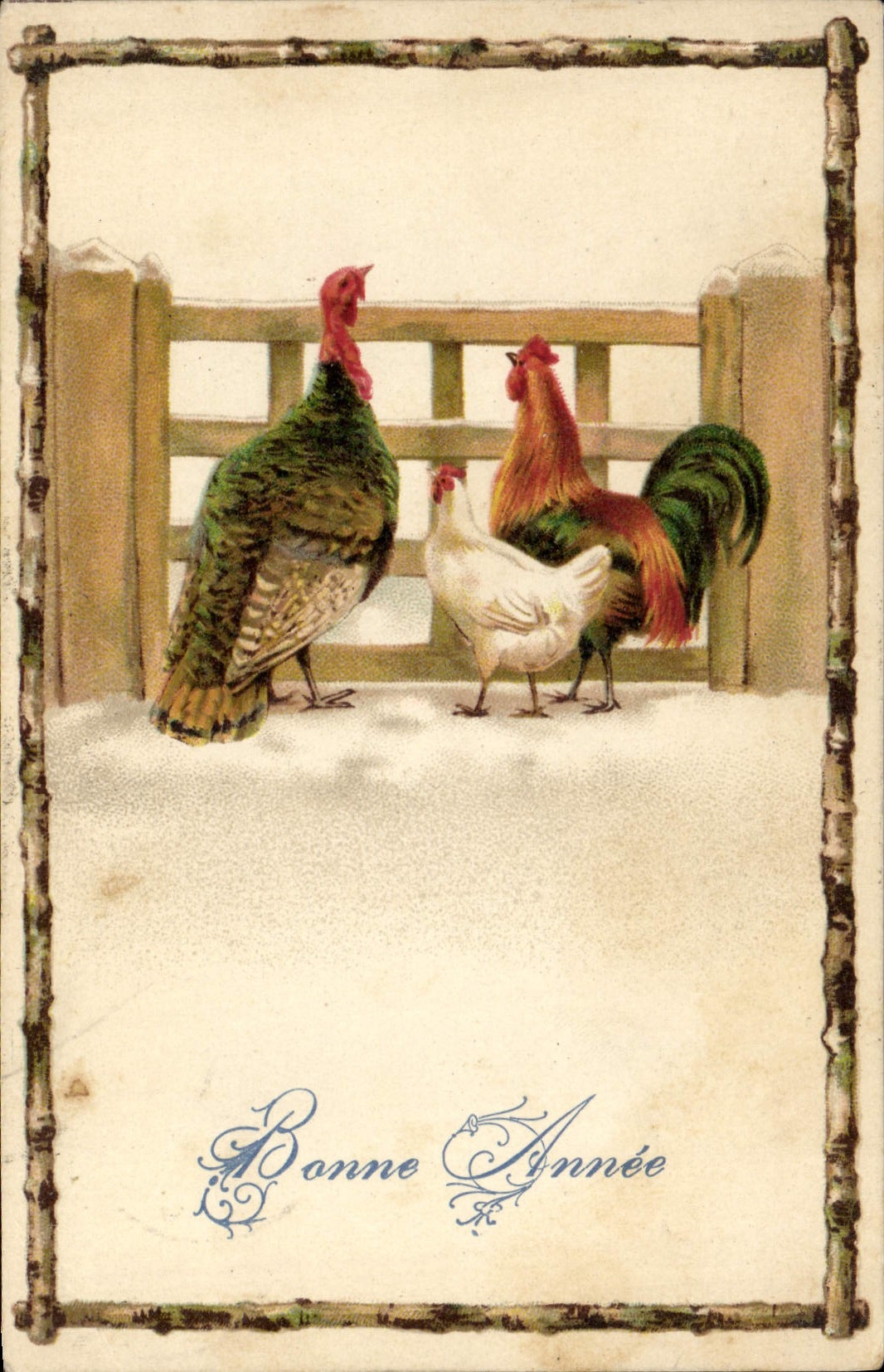 CPA Coq Poule Dindon