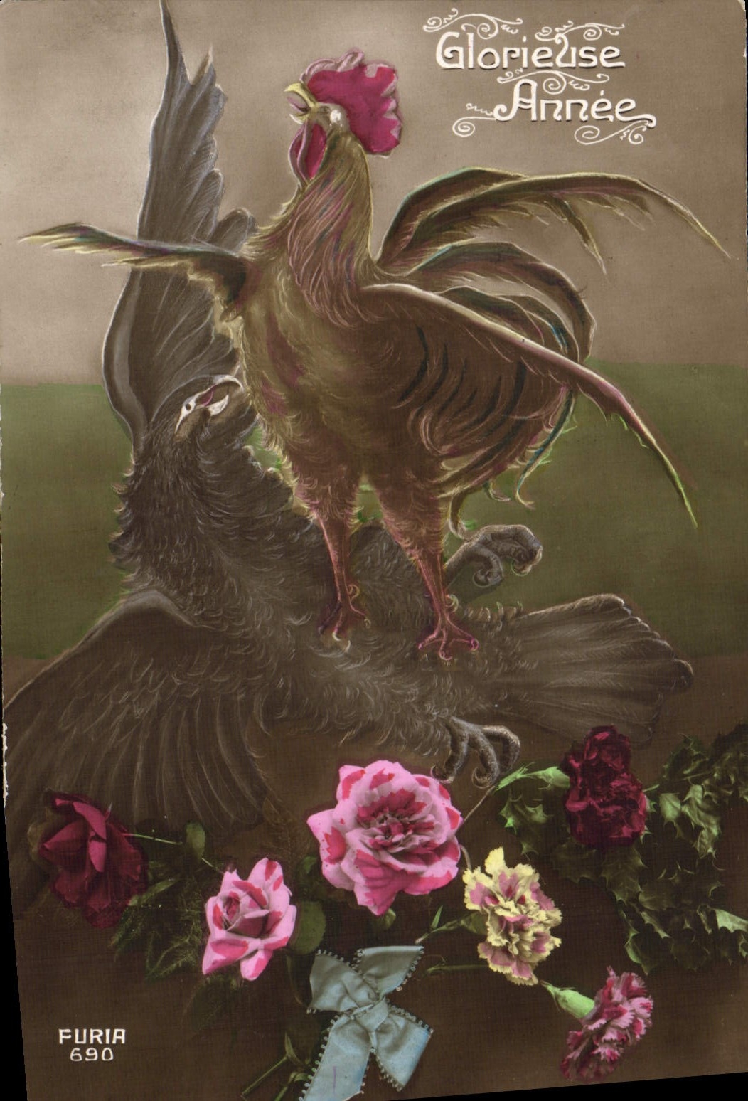 CPA Coq Poule Glorieuse annee Aigle