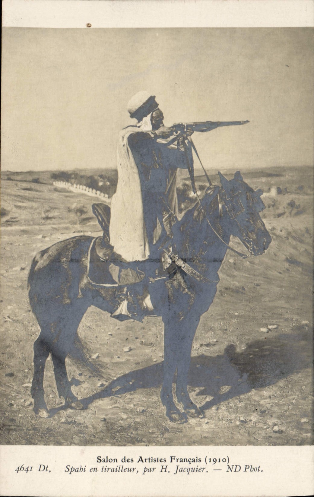 CPA Militaria Salon 1910 Spahi en tirailleur H Jacquier