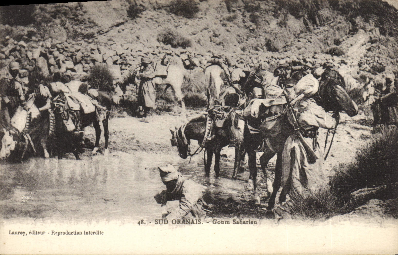 CPA Militaria Sud Oranais Goum Saharien