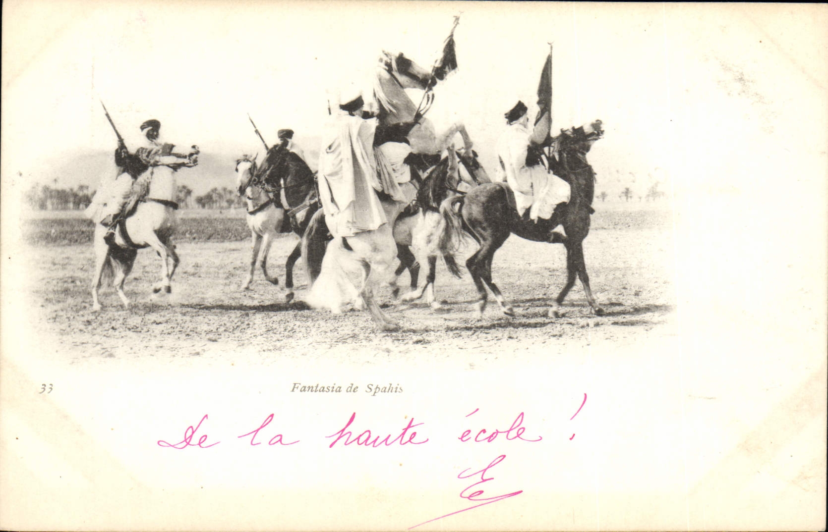 CPA Militaria Fantasia de Spahis