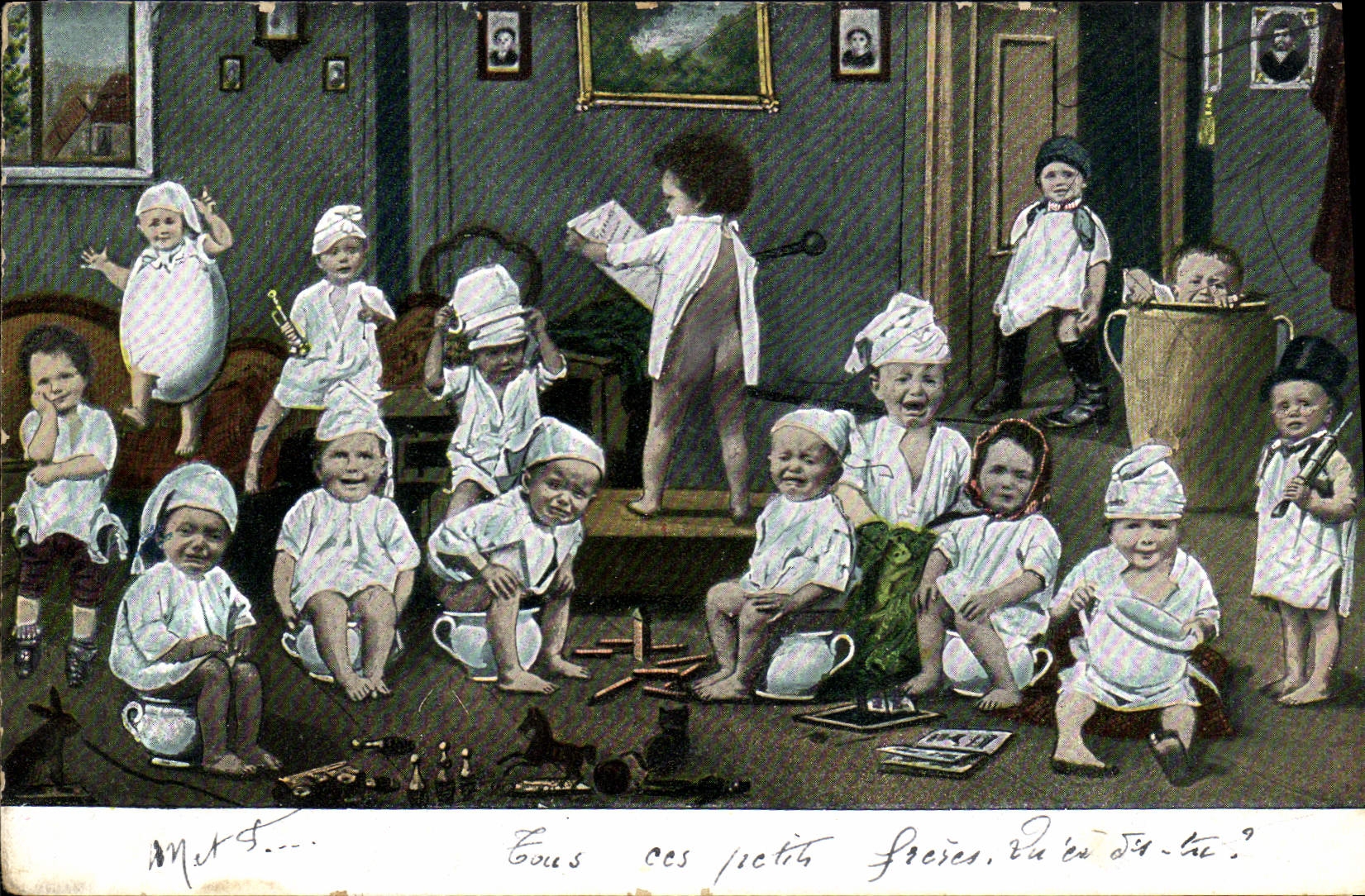 CPA Fantaisie Enfants Bebes 