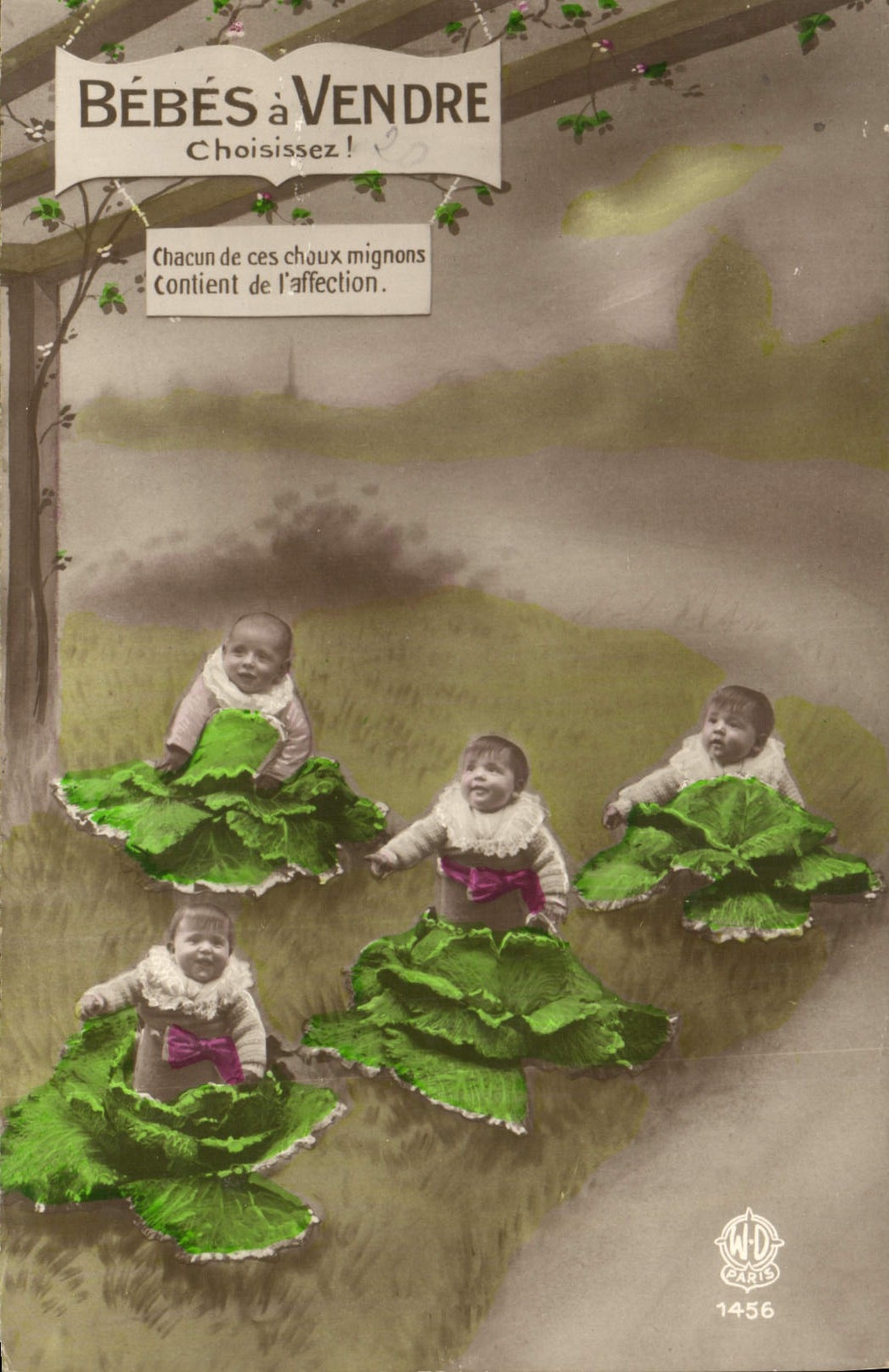 CPA Fantaisie Enfants Bebes a vendre