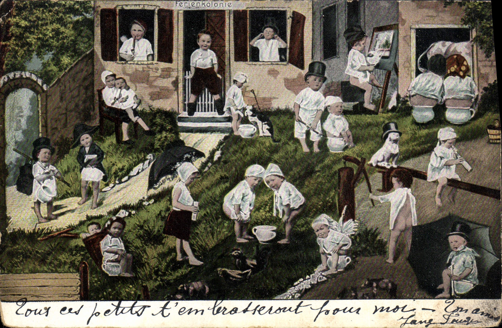 CPA Fantaisie Enfants Bebes 