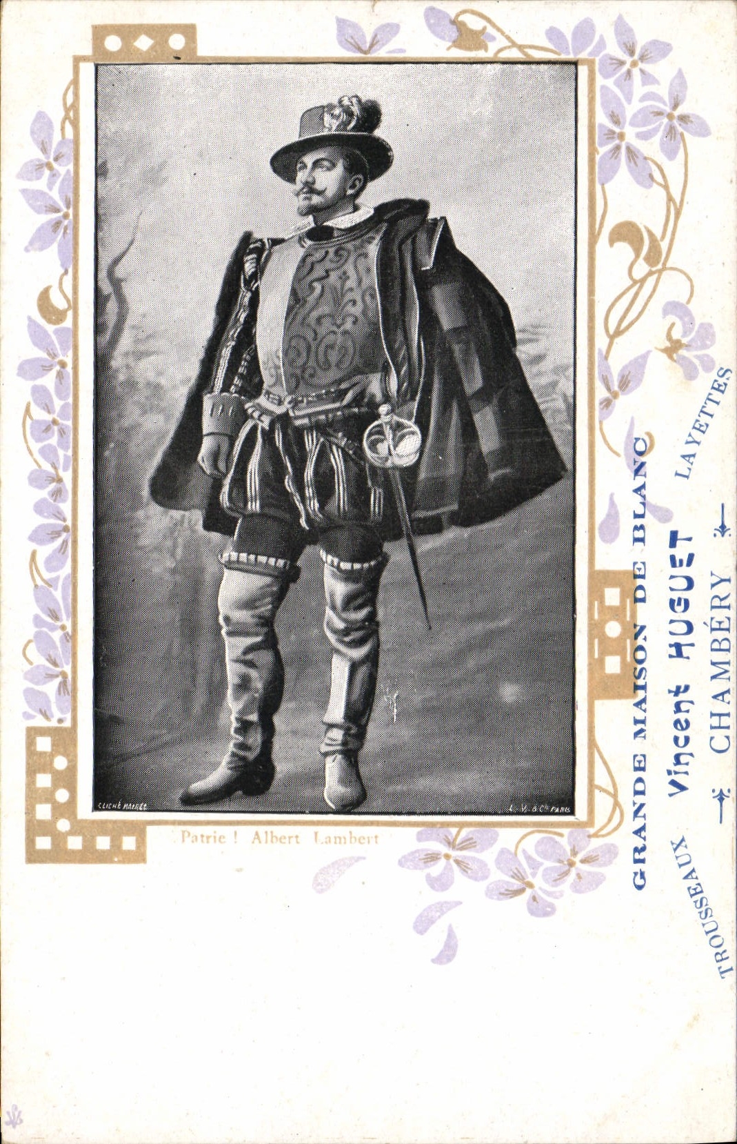 VINTAGE POSTCARD Theater Albert Lambert