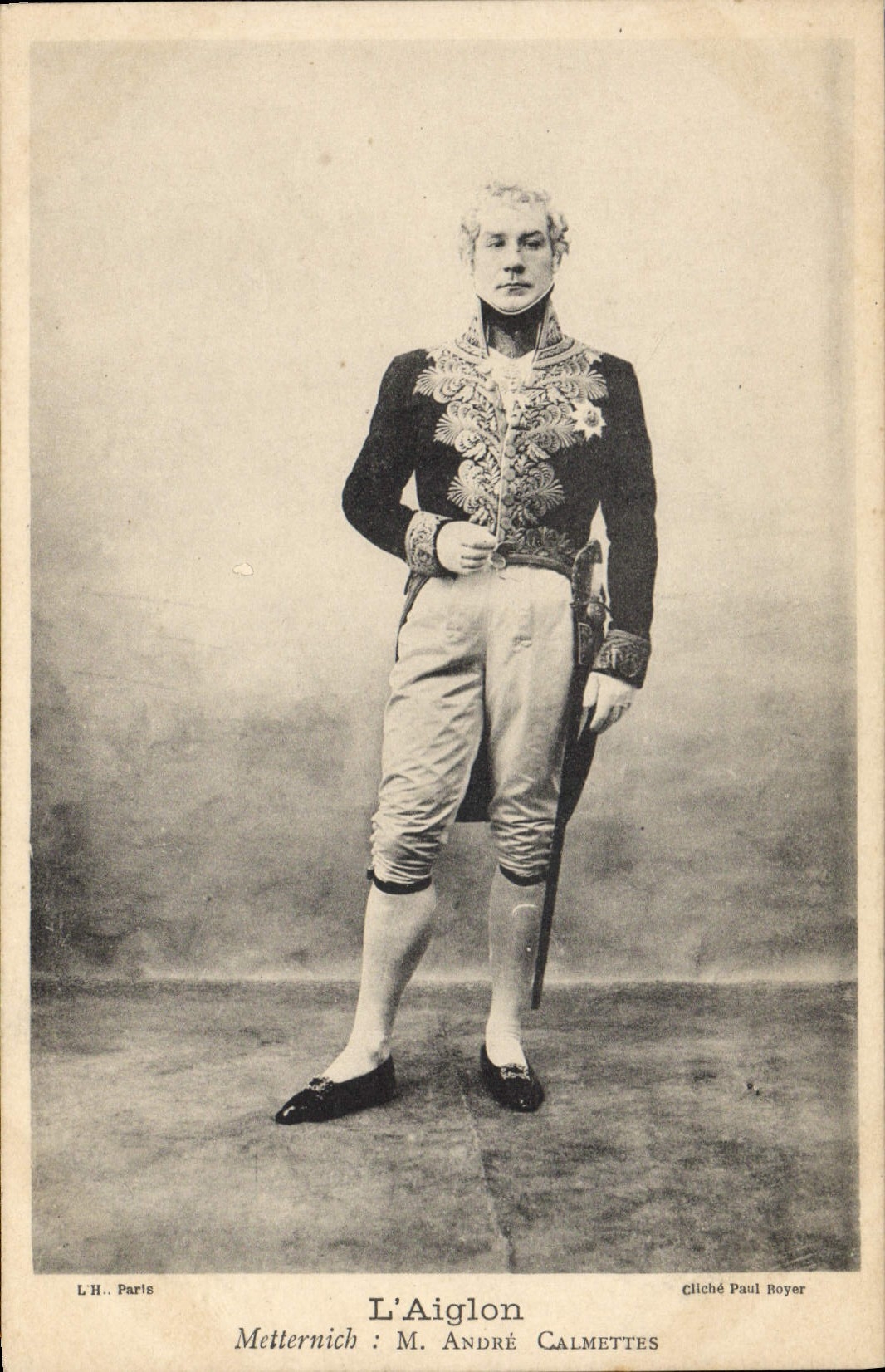 VINTAGE POSTCARD Theater the Eaglet Metternich Mr. Andre Calmettes