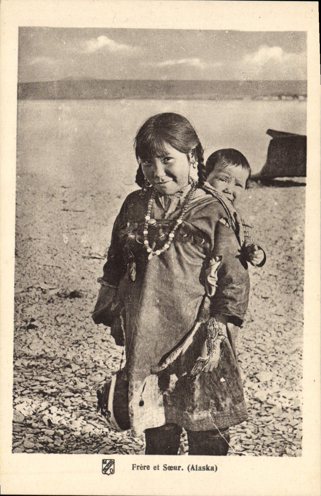 CPA Polaire Frere et soeur Alaska