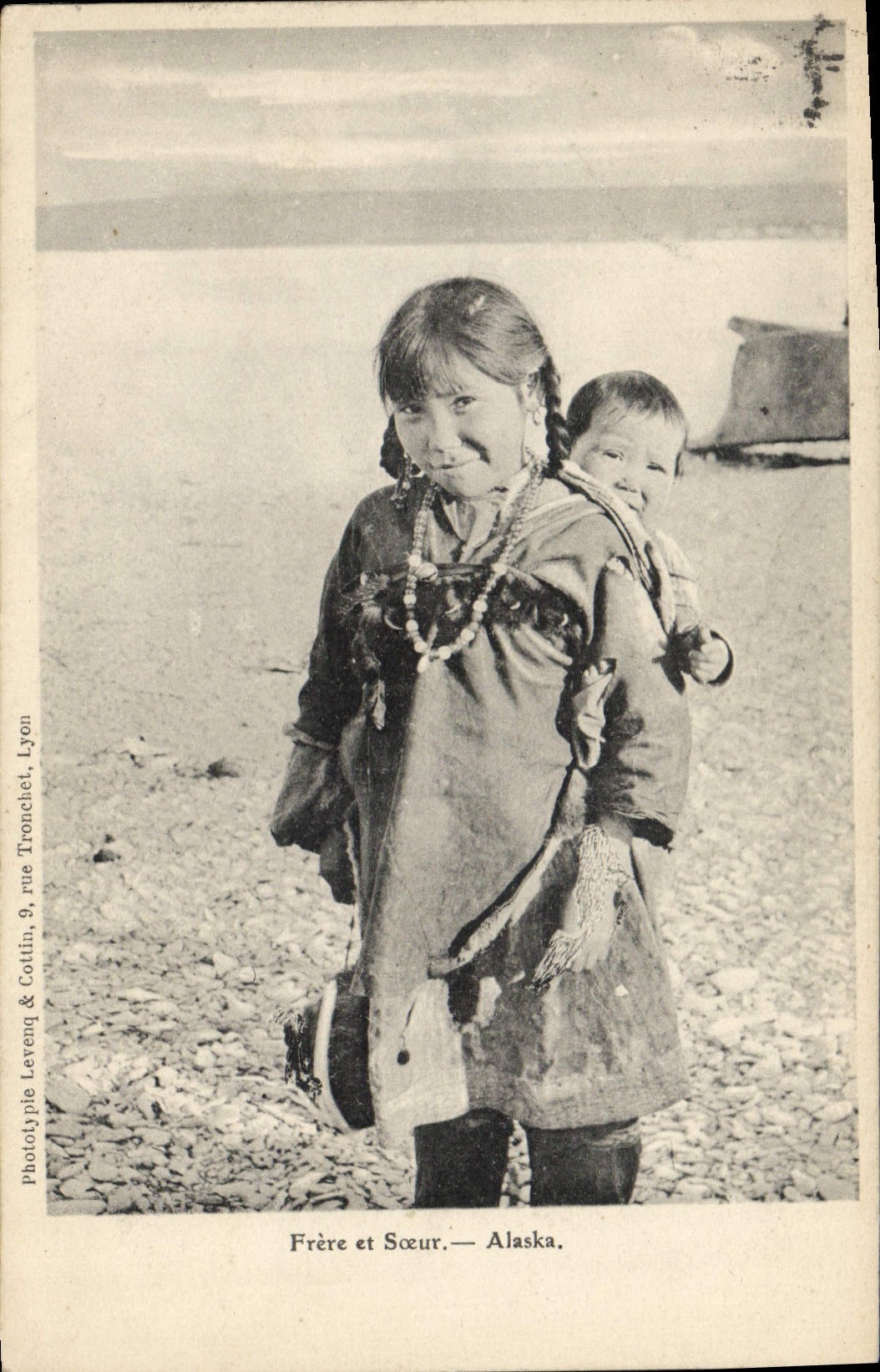 CPA Polaire Frere et soeur Alaska