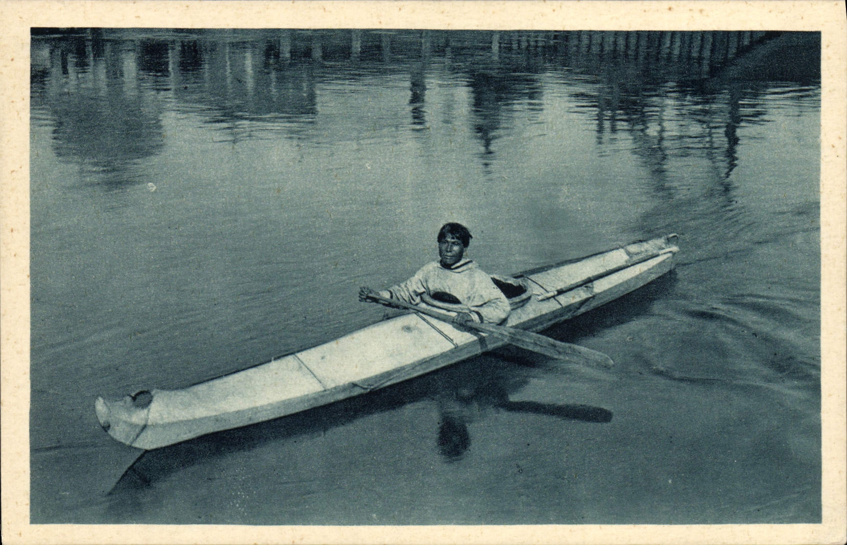 CPA Polaire Chasseur de phoques Cercle arctique Alaska