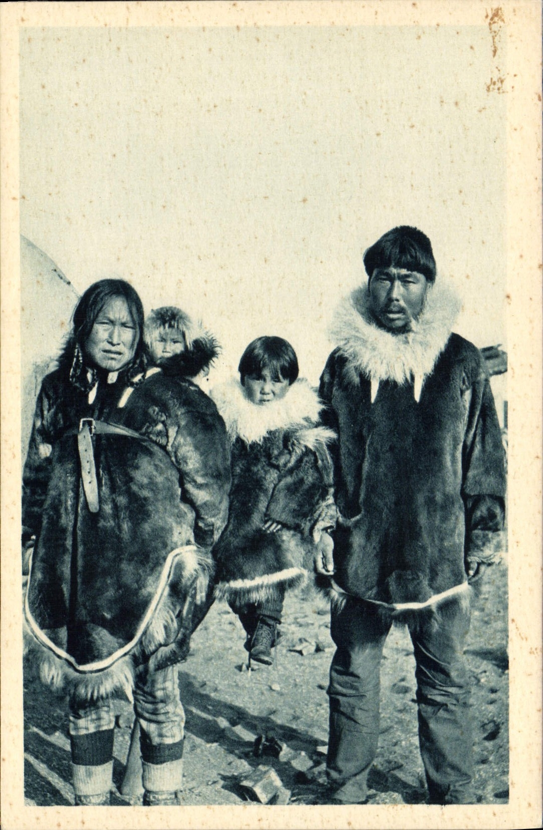 Círculo Polar Ártico polar Alaska de la POSTAL de la VENDIMIA los que la civilización no compensó