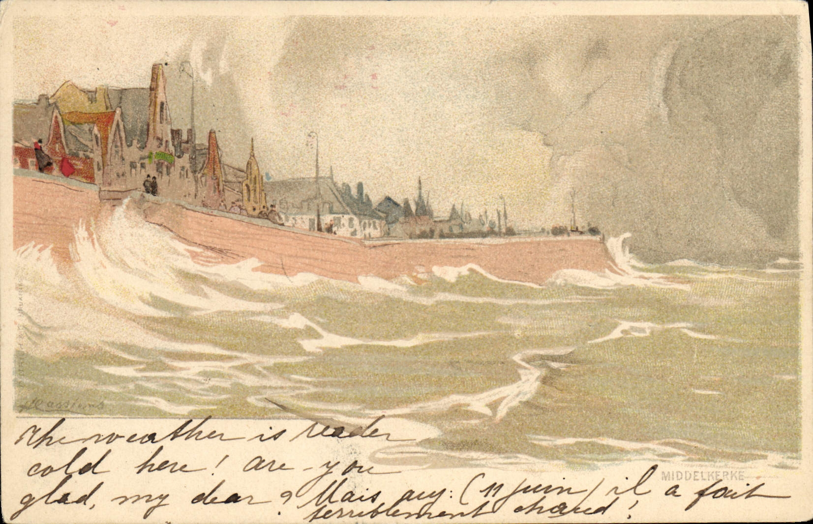 VINTAGE POSTCARD Fantasy Middelkerke Illustrator