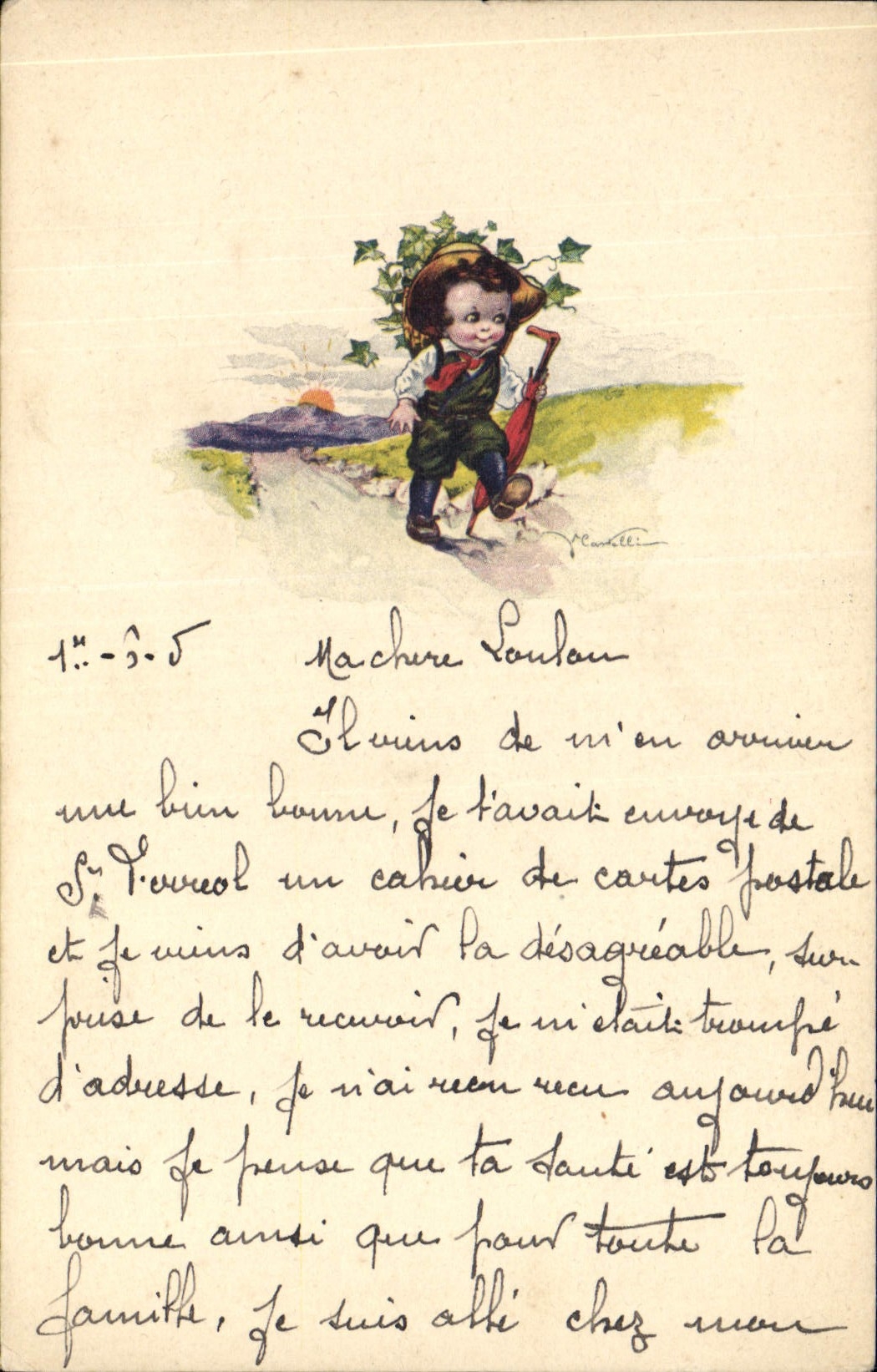 CPA Fantaisie Illustrateur Enfant