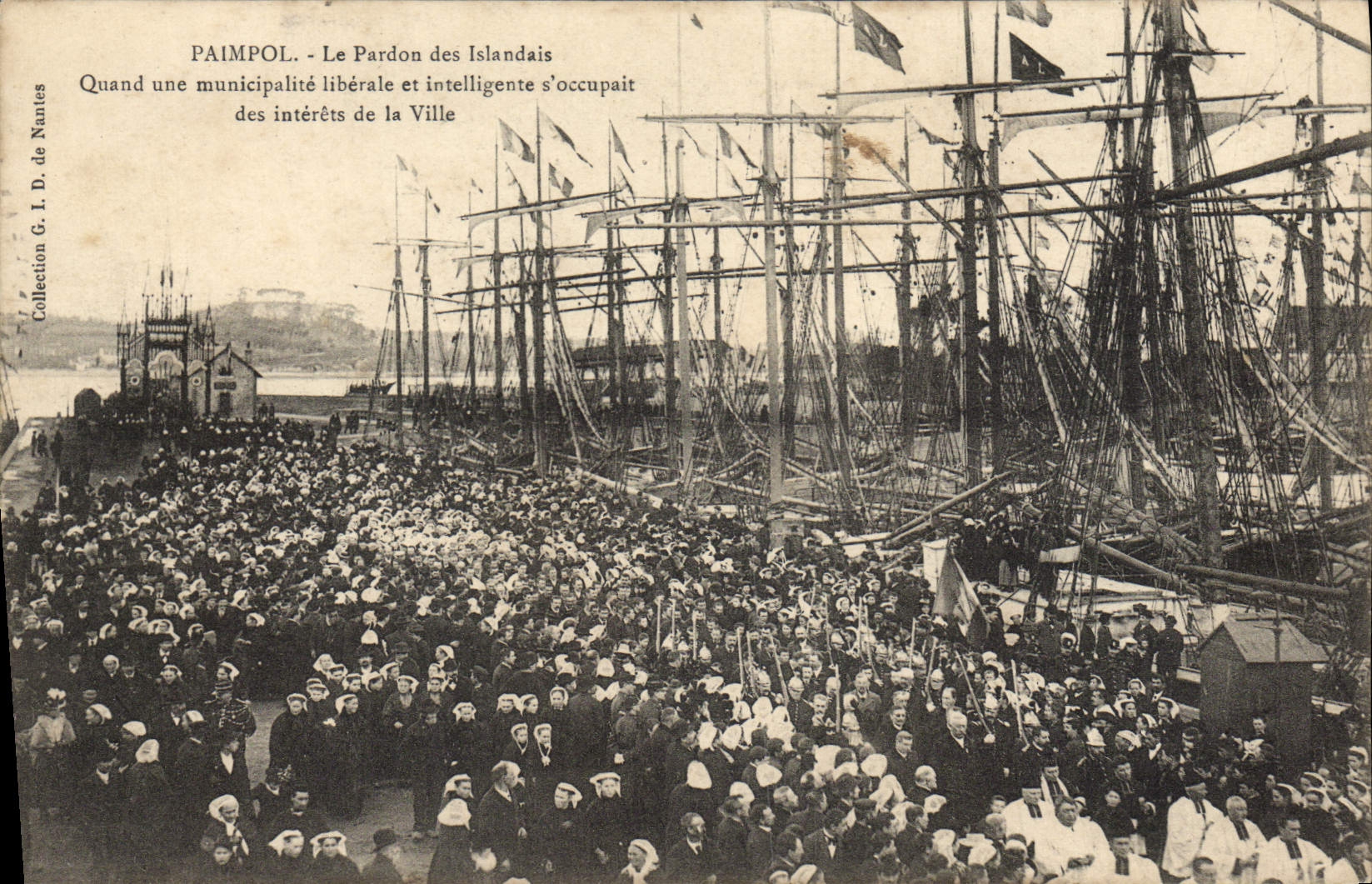 VINTAGE POSTCARD Boat of Paimpol sin the forgiveness of the Icelanders