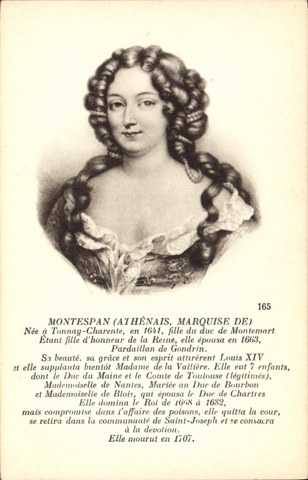 CPA Montespan Athenais Marquise de 