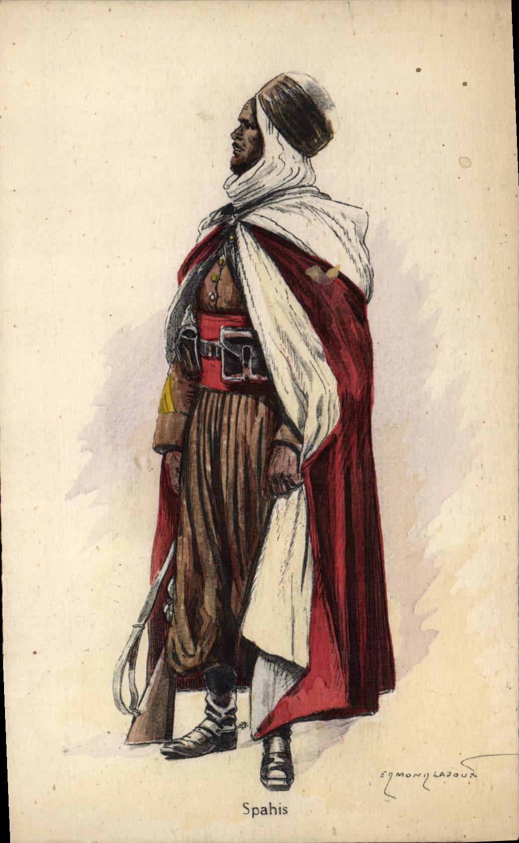 CPA Militaria Spahis 