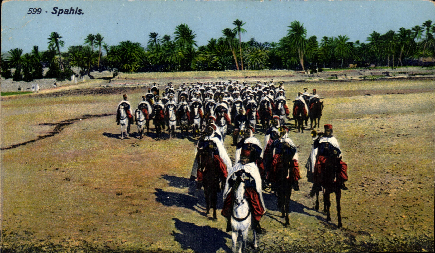 CPA Militaria Spahis