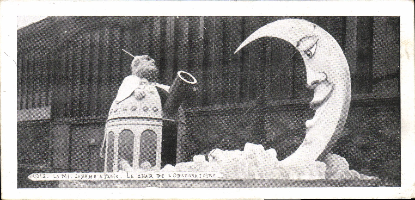 VINTAGE POSTCARD Fantaisie the semi Lent has Paris the tank of the observatory