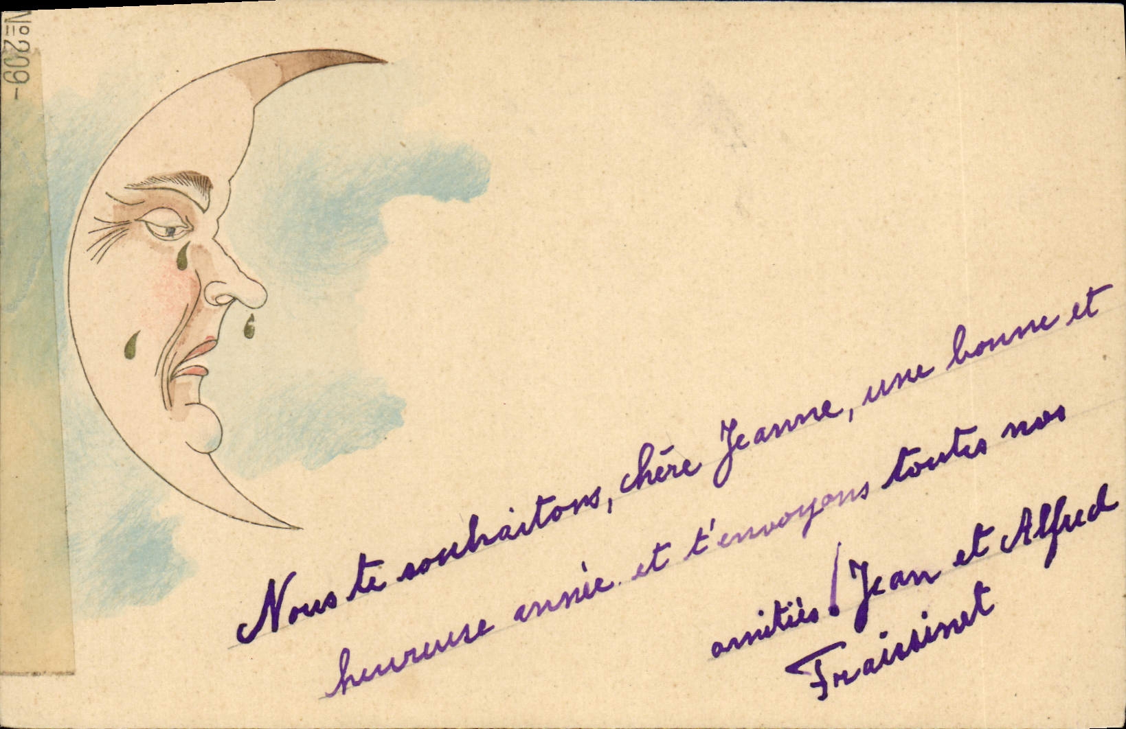 VINTAGE POSTCARD Fantasy the Moon