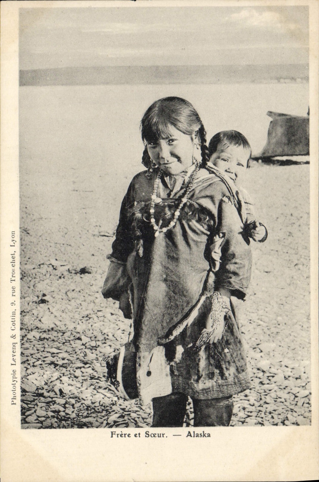 CPA Polaire Frere et soeur Alaska