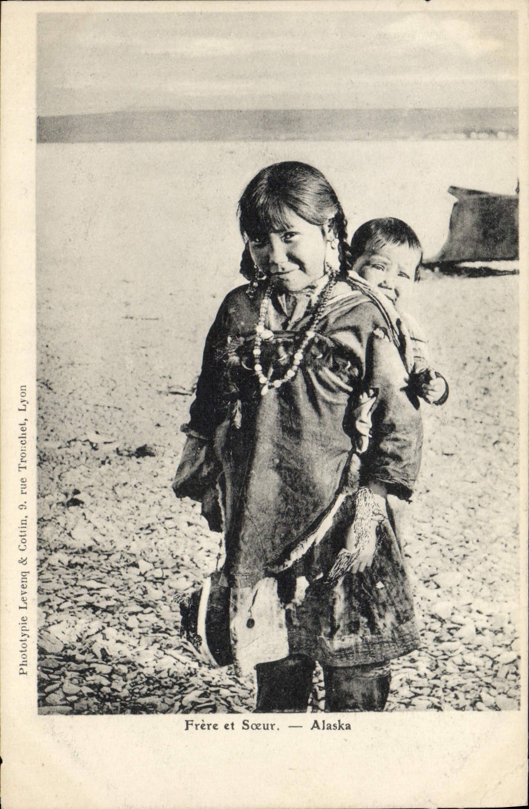 CPA Polaire Frere et soeur Alaska