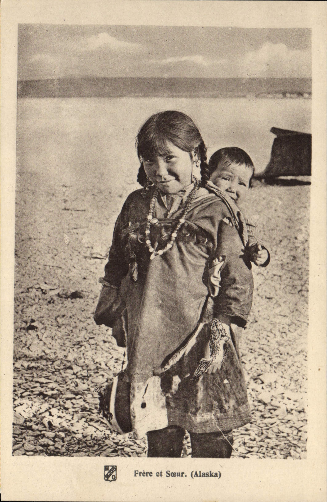 CPA Polaire Frere et soeur Alaska