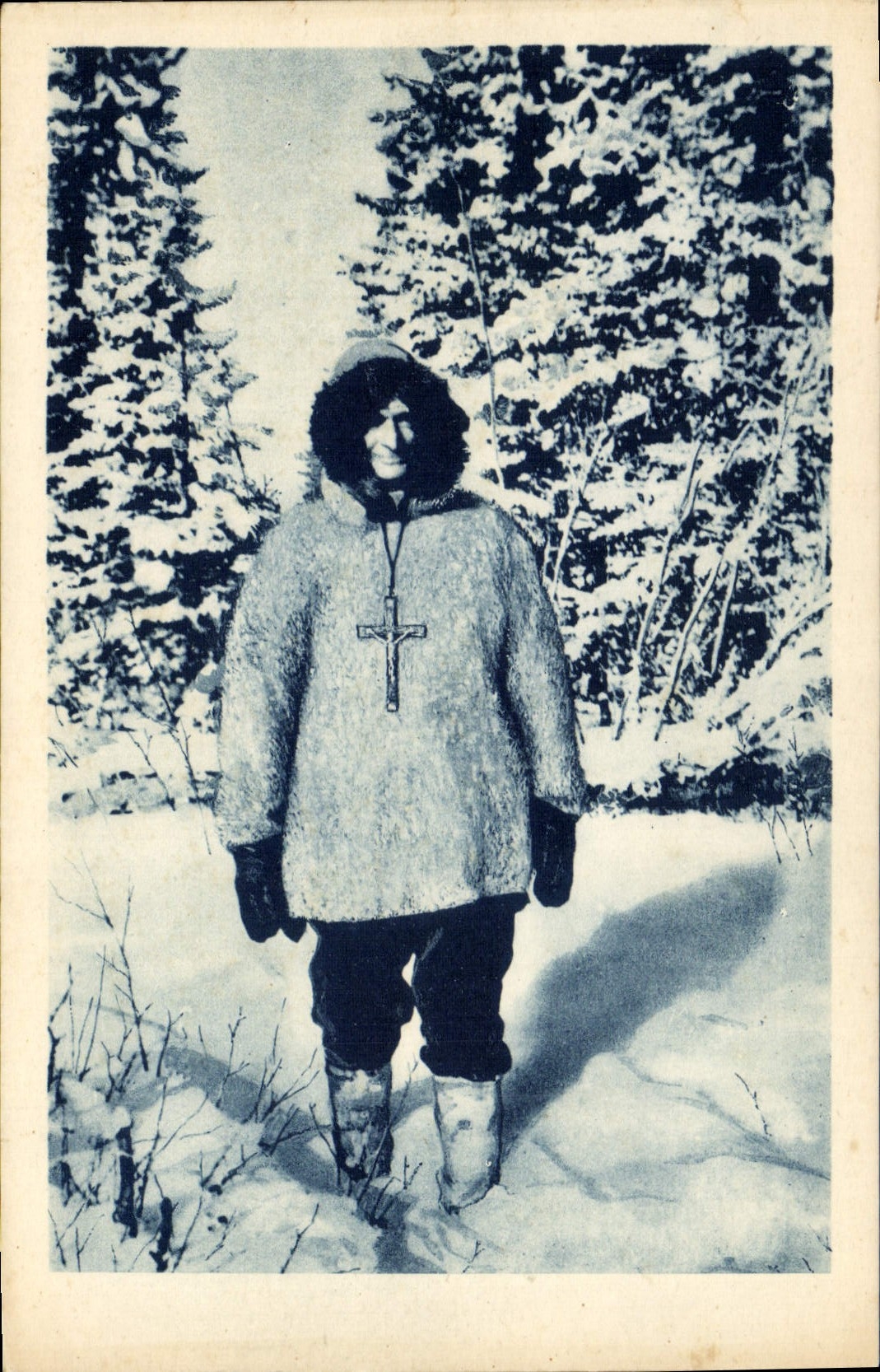 CPA Polaire Mission des Oblats de Marie Immaculee Indiens