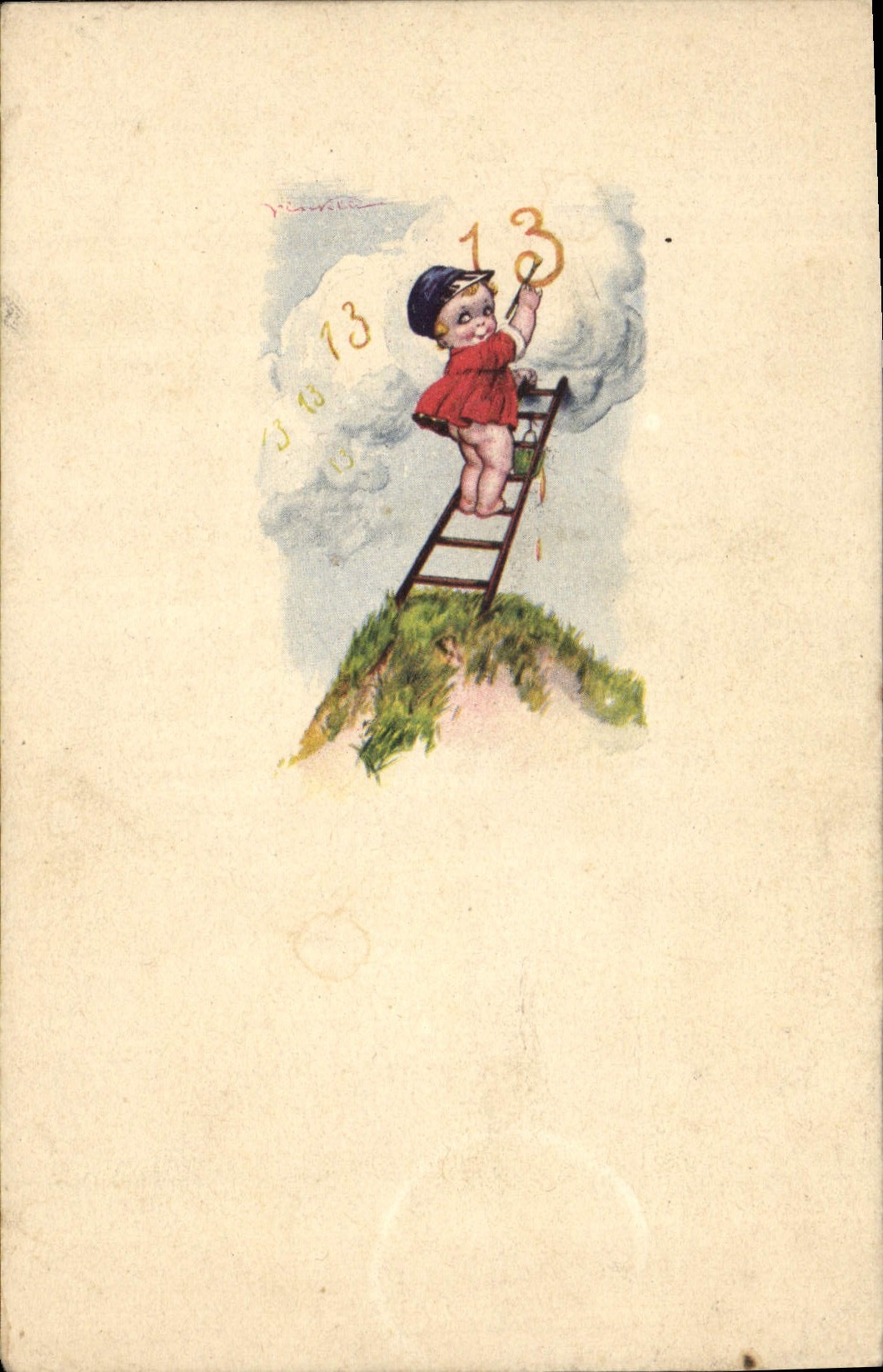 CPA Fantaisie Illustrateur Enfant