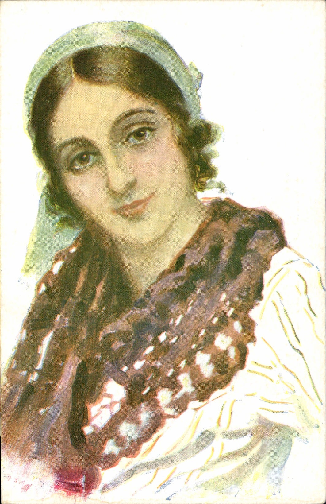 CPA Fantaisie Illustrateur Femme