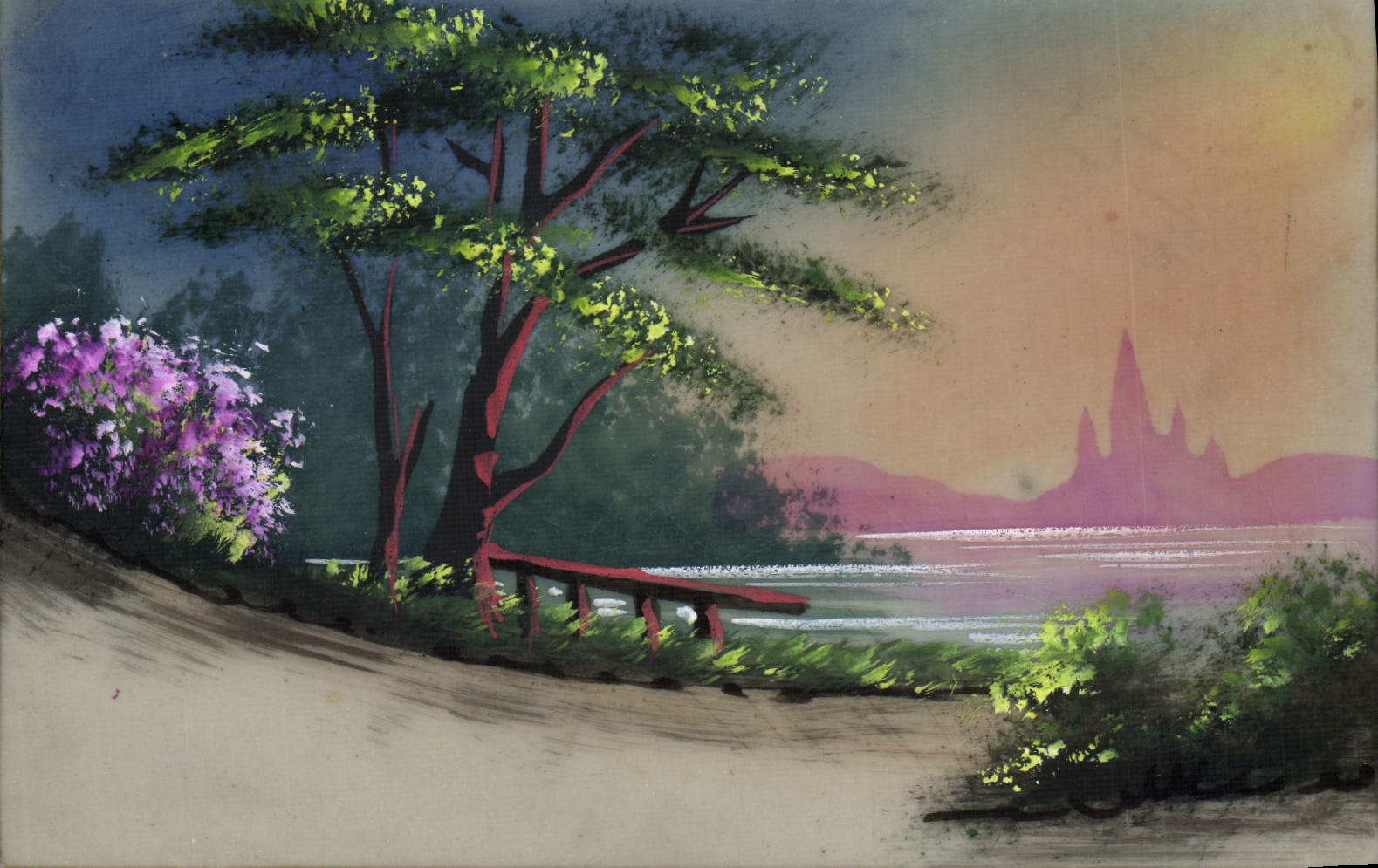 CPA Fantaisie (dessin a la main) Paysage