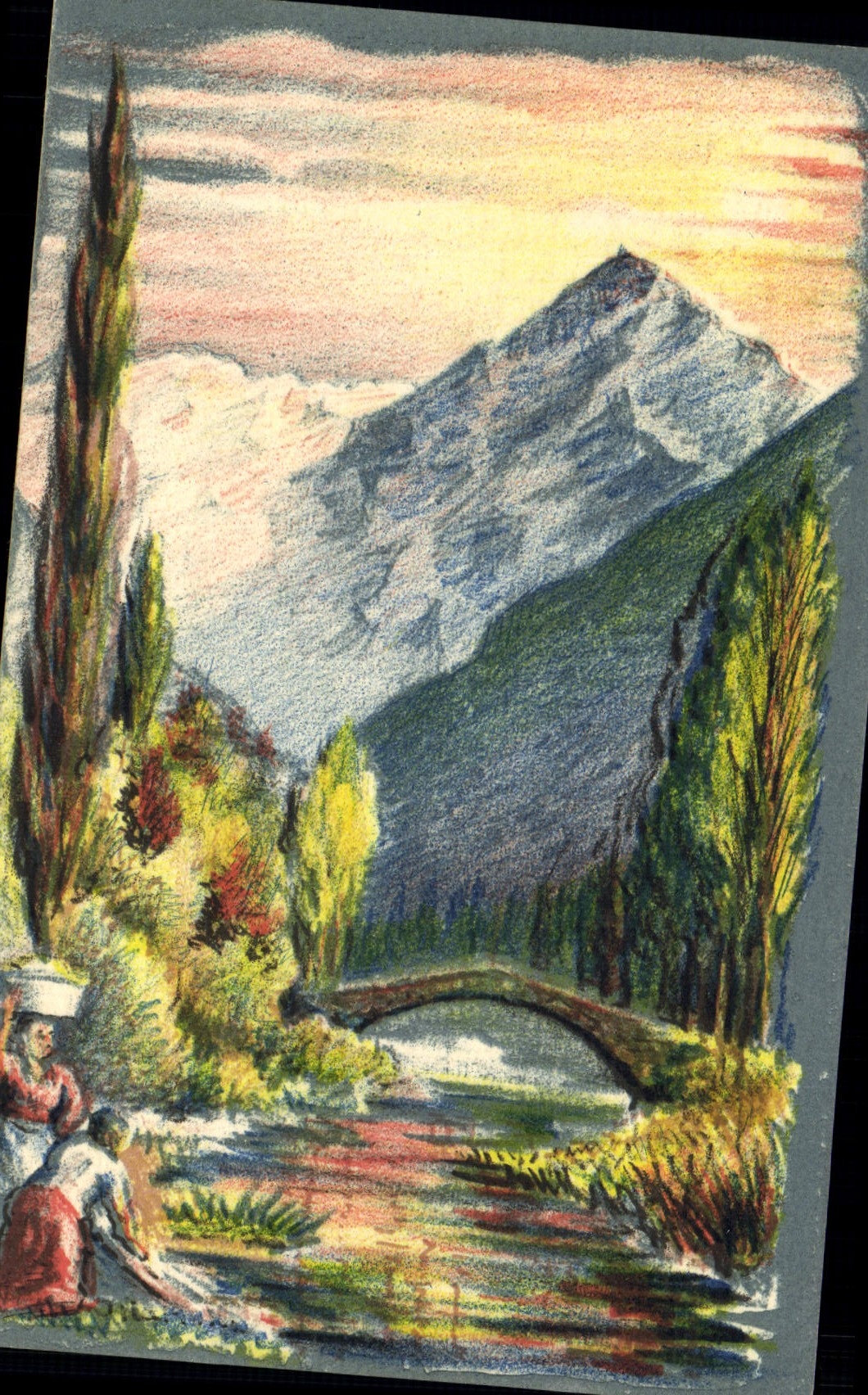 CPA Fantaisie Legorreta El rio Oria