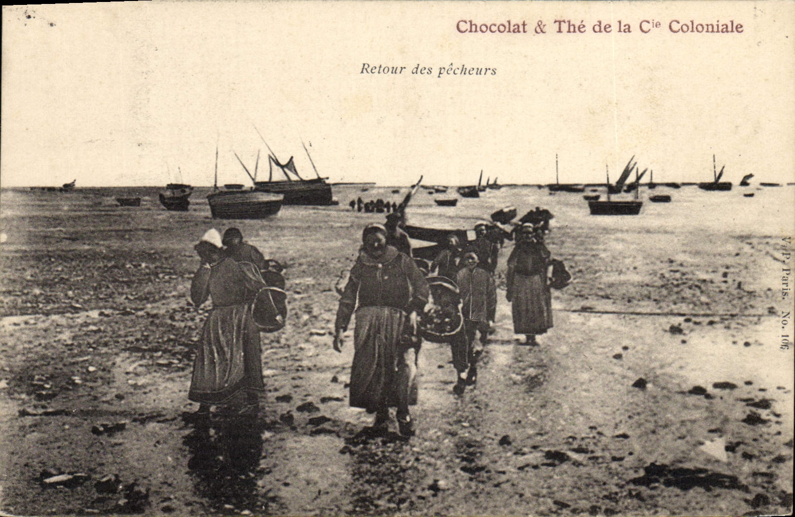 Vuelta de la pesca de la POSTAL de la VENDIMIA de los pecadores