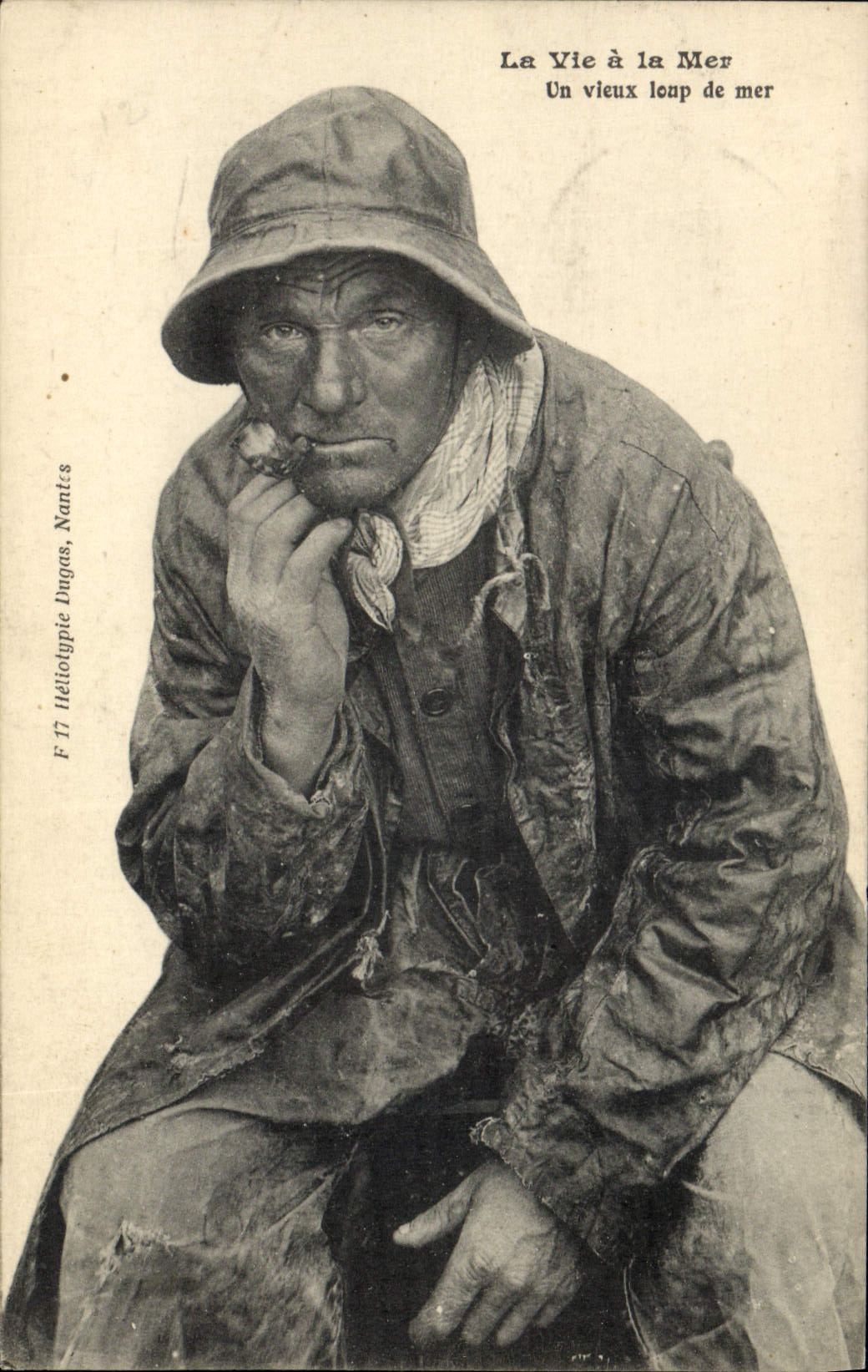 CPA Peche Un vieux loup de mer Pecheur