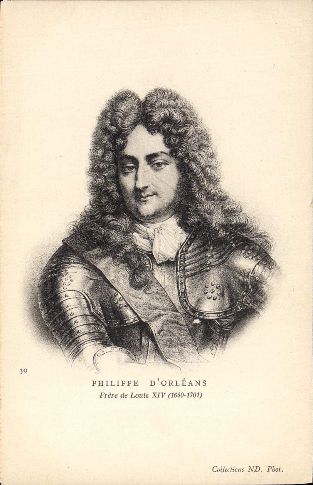 CPA Philippe d'Orleans Frere de Louis XIV