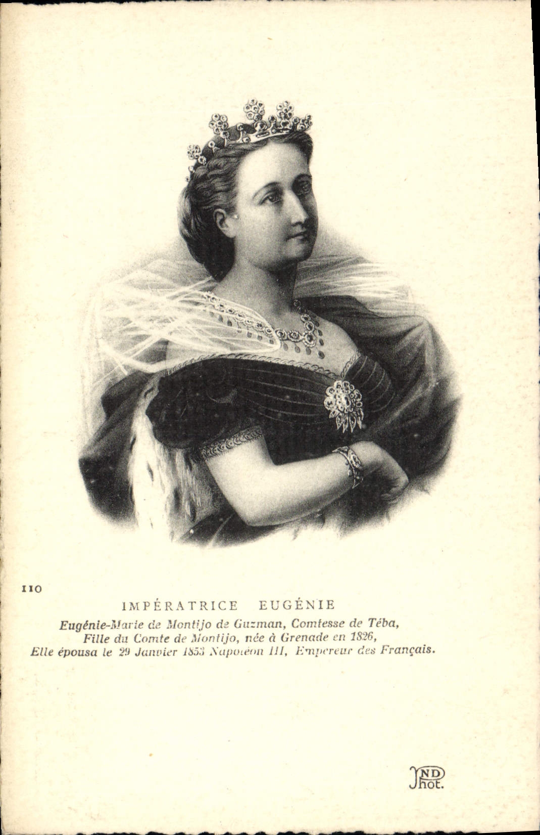 CPA Imperatrice Eugenie Comtesse de Teba