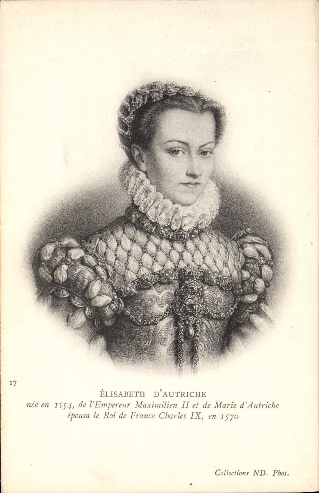 POSTAL Elisabeth de la VENDIMIA de Austria