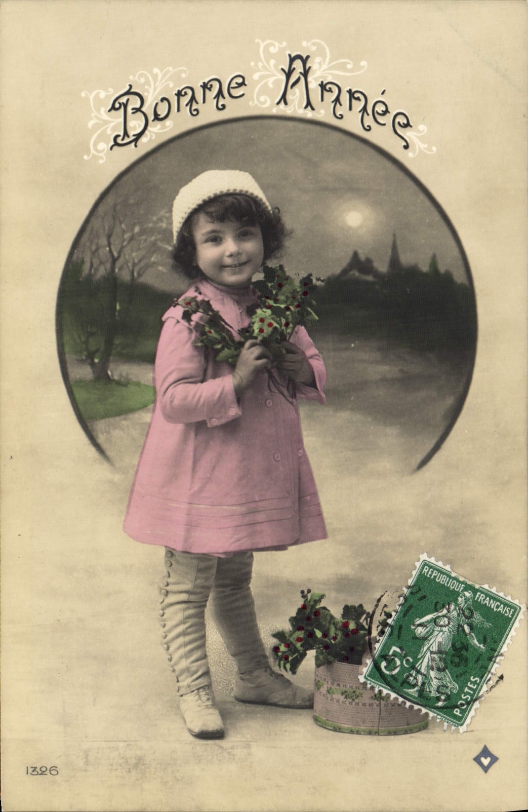 CPA Fantaisie Lune Enfant