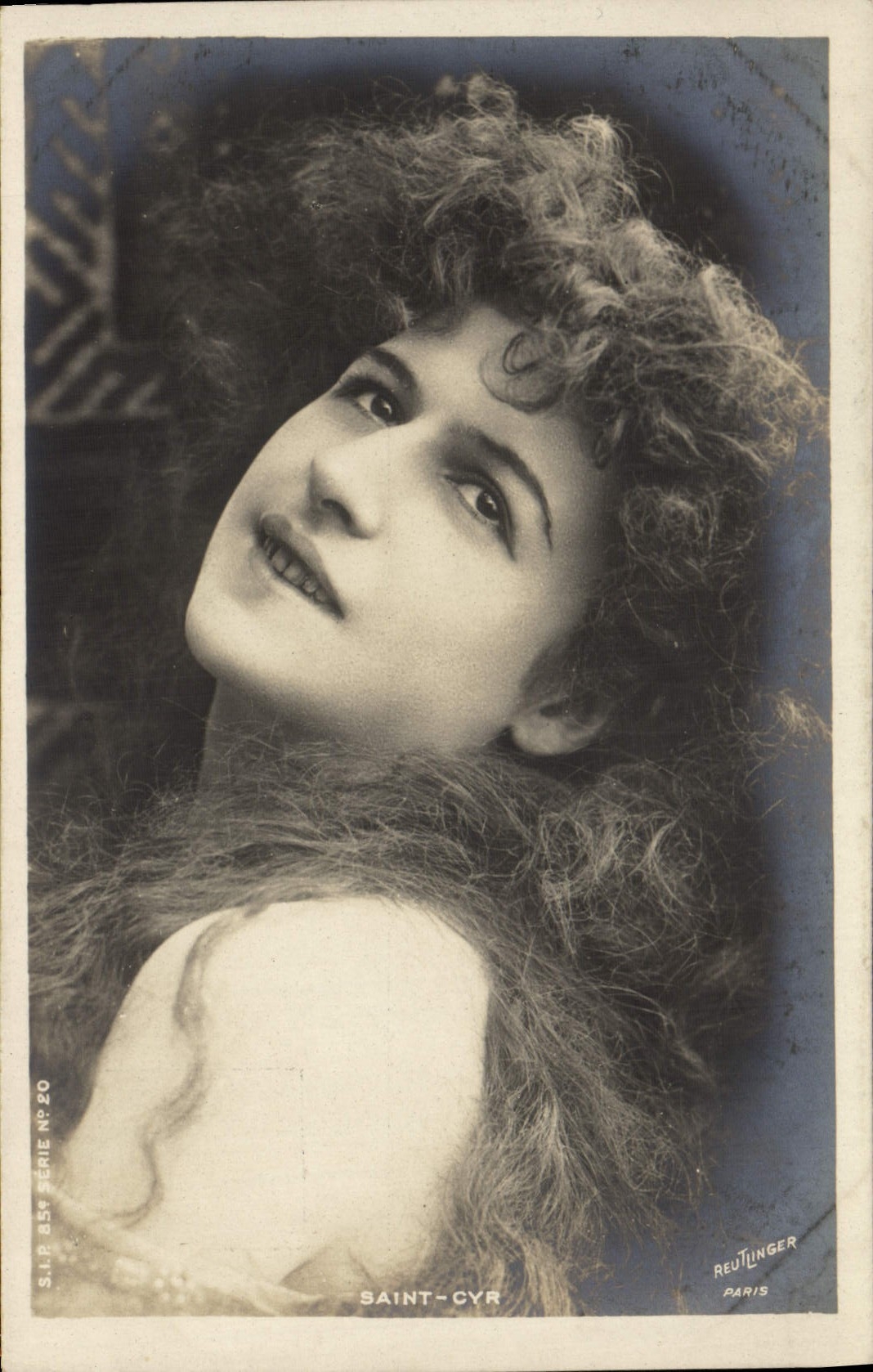VINTAGE POSTCARD Theater Fantasy Saint-Cyr military school Woman