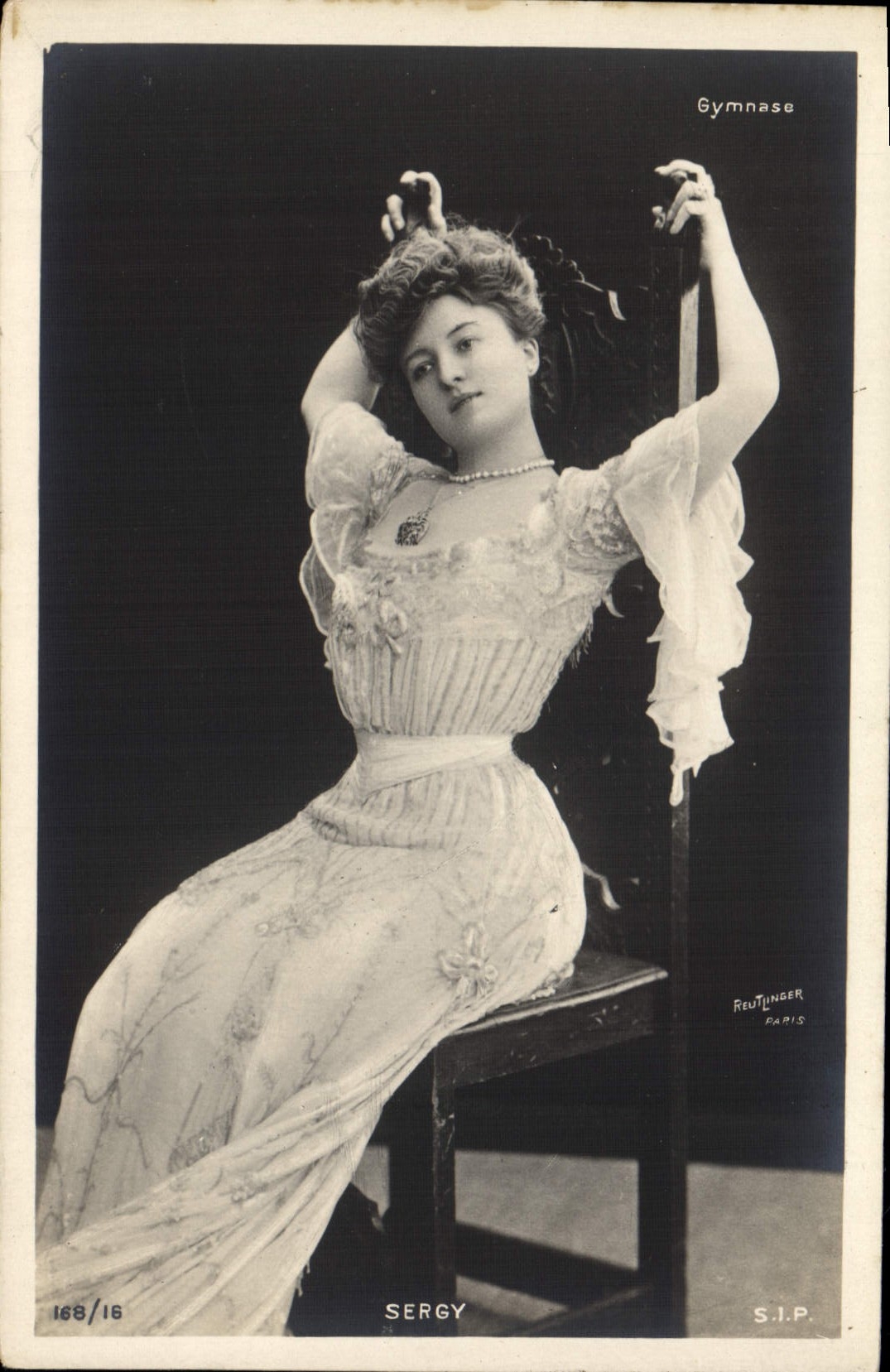 VINTAGE POSTCARD Theater Fantasy Woman Sergy Gymnasium