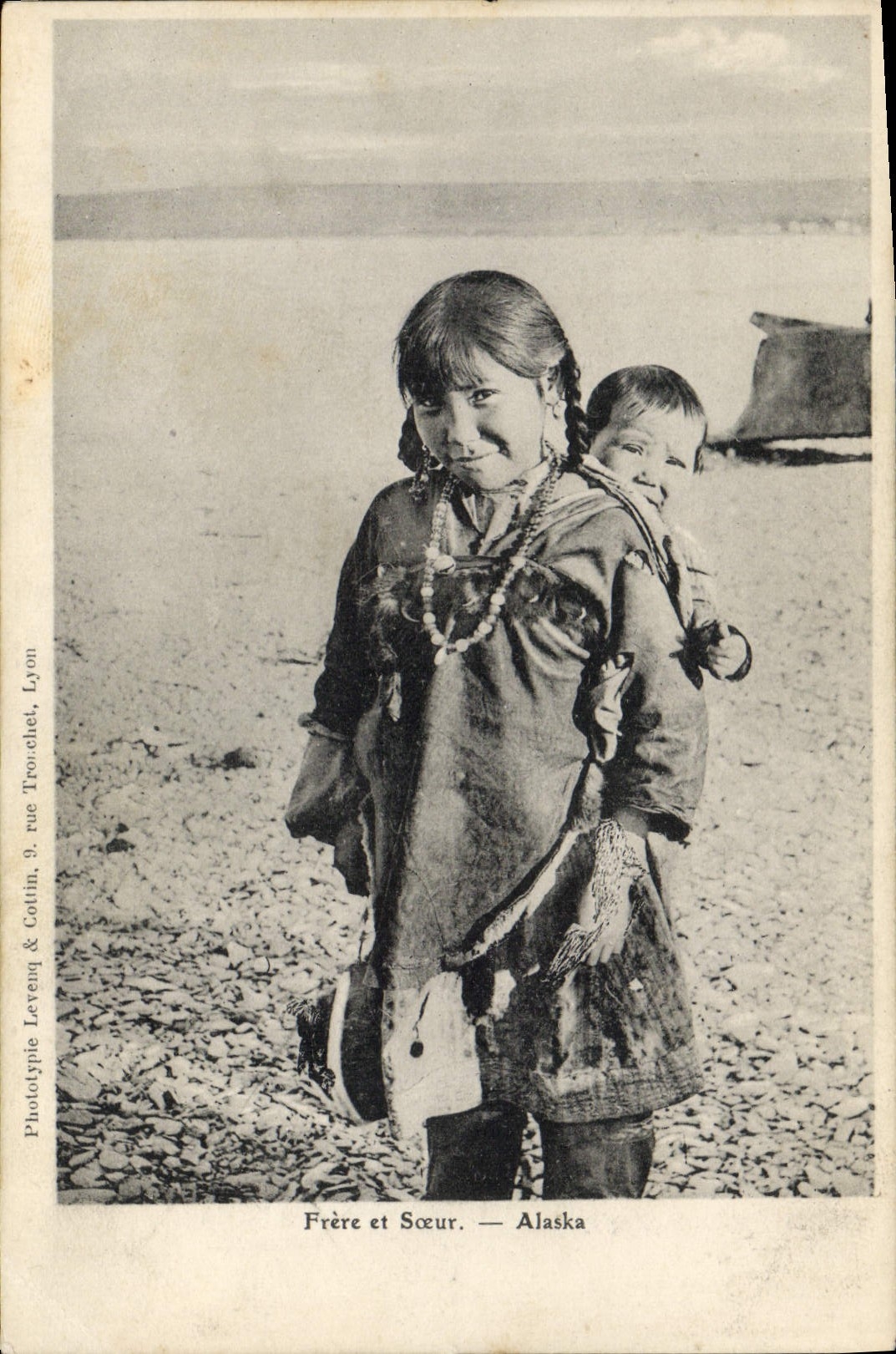 CPA Polaire Frere et soeur Alaska