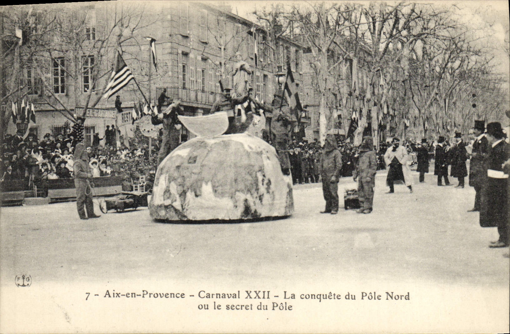 CPA Polaire Aix en Provence Carnaval XXII La conquete du Pole Nord ou le secret du Pole