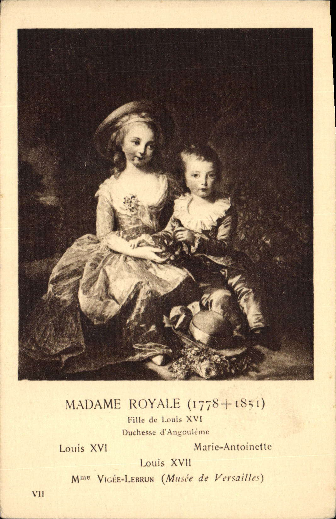 CPA Madame Royale Fille de Louis XVI Duchesse d'Angouleme